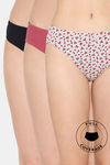 Rosaline Radiant Dream Medium Rise Full Coverage Bikini Panty (Pack of 3) - Multicolor — thumbnail 1